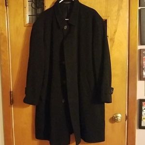 Men's black dress coat